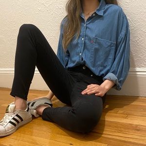 Blue Vintage Levi's denim Button Up Shirt